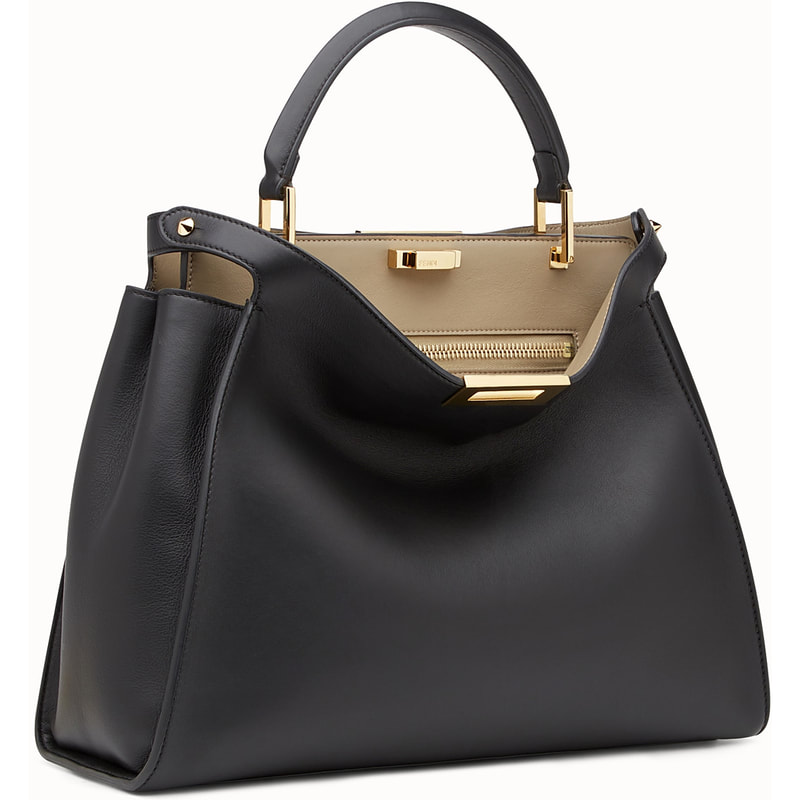 Fendi Peekaboo Essential Bag in Black Calfskin - Meghan Markle's Handbags -  Meghan's Fashion