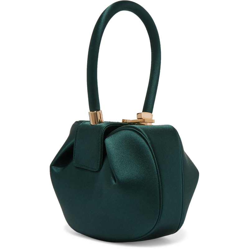 Gabriela Hearst Demi Emerald Green Satin Tote - Meghan Markle's Handbags -  Meghan's Fashion