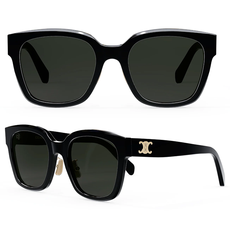 Black Accessories - Markle\'s - Meghan\'s Fashion Celine Meghan Triomphe Square Sunglasses in