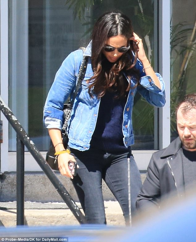 Meghan Markle in double-denim on the 