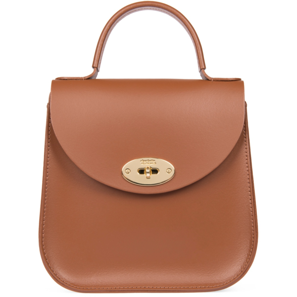 Carolina Herrera Tan Monogram Leather Medium Doma Insignia Shoulder Bag at  1stDibs