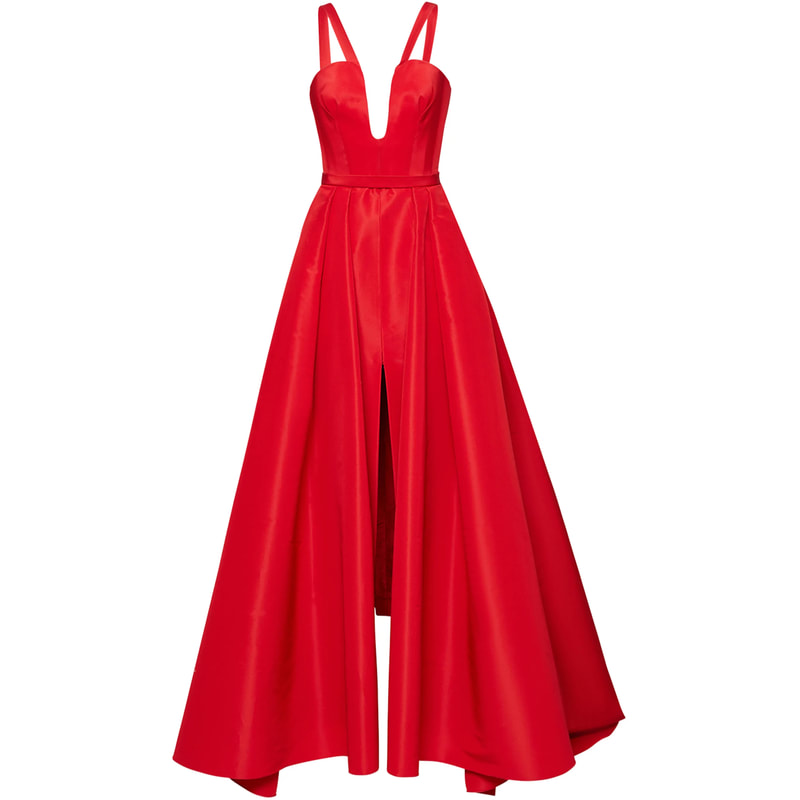 Carolina Herrera pleated midi dress - Red