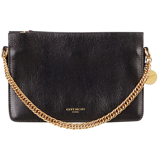 Givenchy Small Pandora Goatskin Leather Shoulder Bag Black
