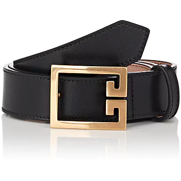Givenchy Black Double G Buckle Belt 