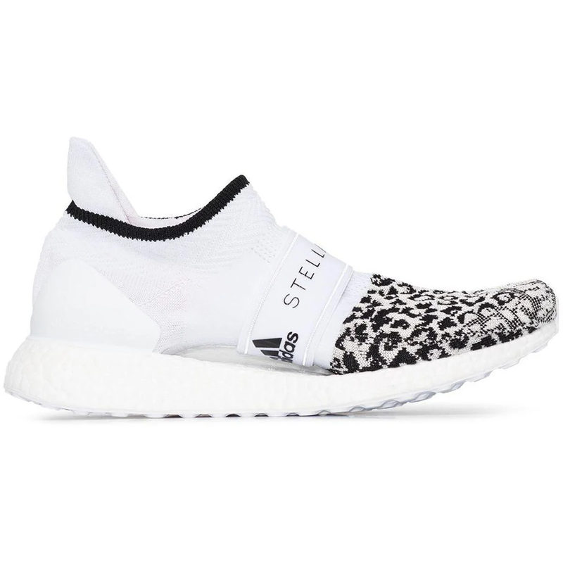 Stella McCartney x Adidas Ultraboost Sneakers in White Leopard