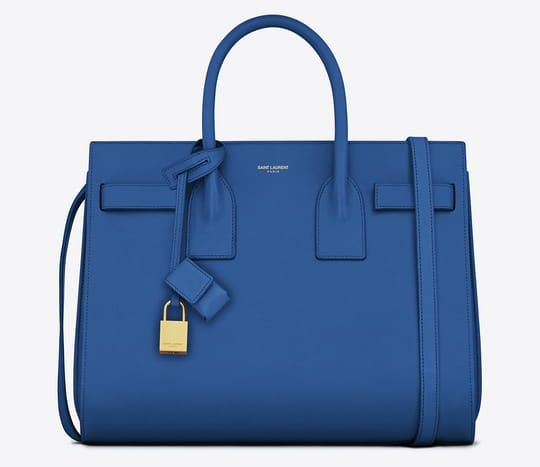 Saint Laurent Sac de Jour Bag in Royal Blue Leather - Meghan Markle's  Handbags - Meghan's Fashion