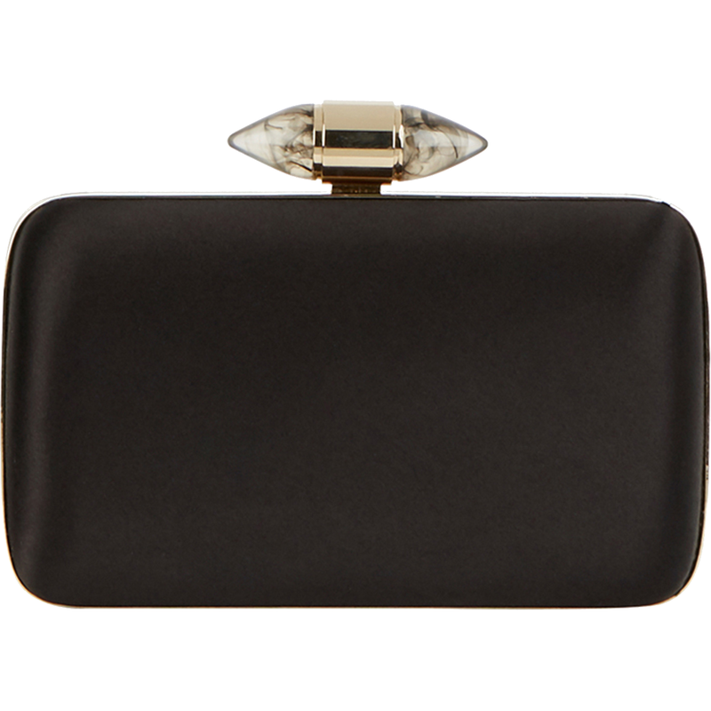 Givenchy Black Satin Clutch With 
