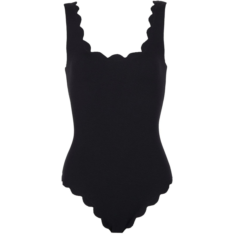 Marysia Palm Springs Reversible Scalloped Swimsuit In Black - Meghan ...