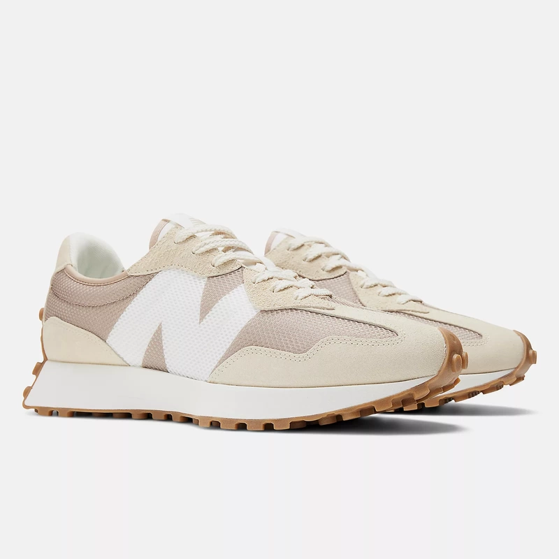 New Balance 327 Sneakers in Bone with Mindful Grey - Meghan