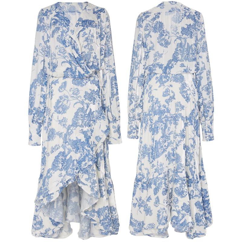 long sleeve maxi dress floral print
