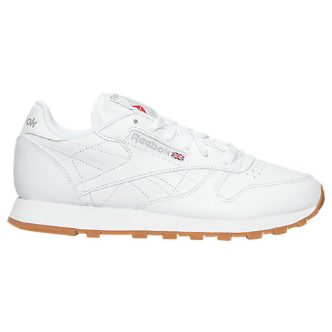 reebok white classic leather trainers