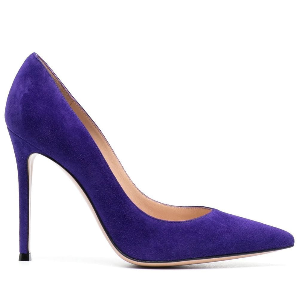 Manolo Blahnik BB Pointy Toe Pump in Purple Suede - Meghan Markle's Shoes -  Meghan's Fashion