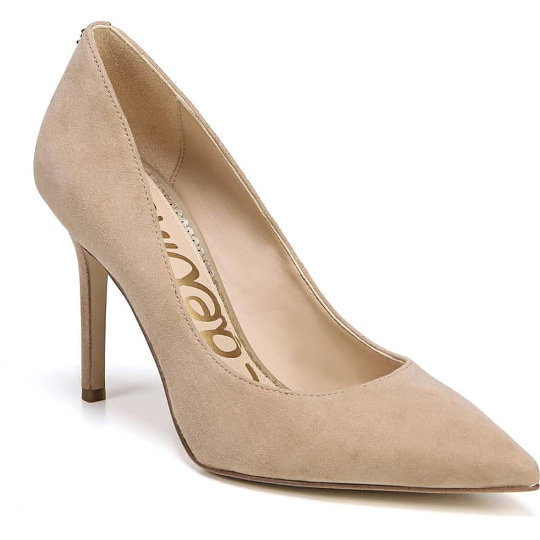 BB 70, Brown Suede Pointed Toe Pumps