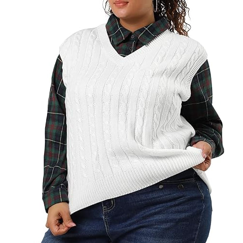 Polo Ralph Lauren Cable-Knit Cotton Sweater Vest in White - Meghan
