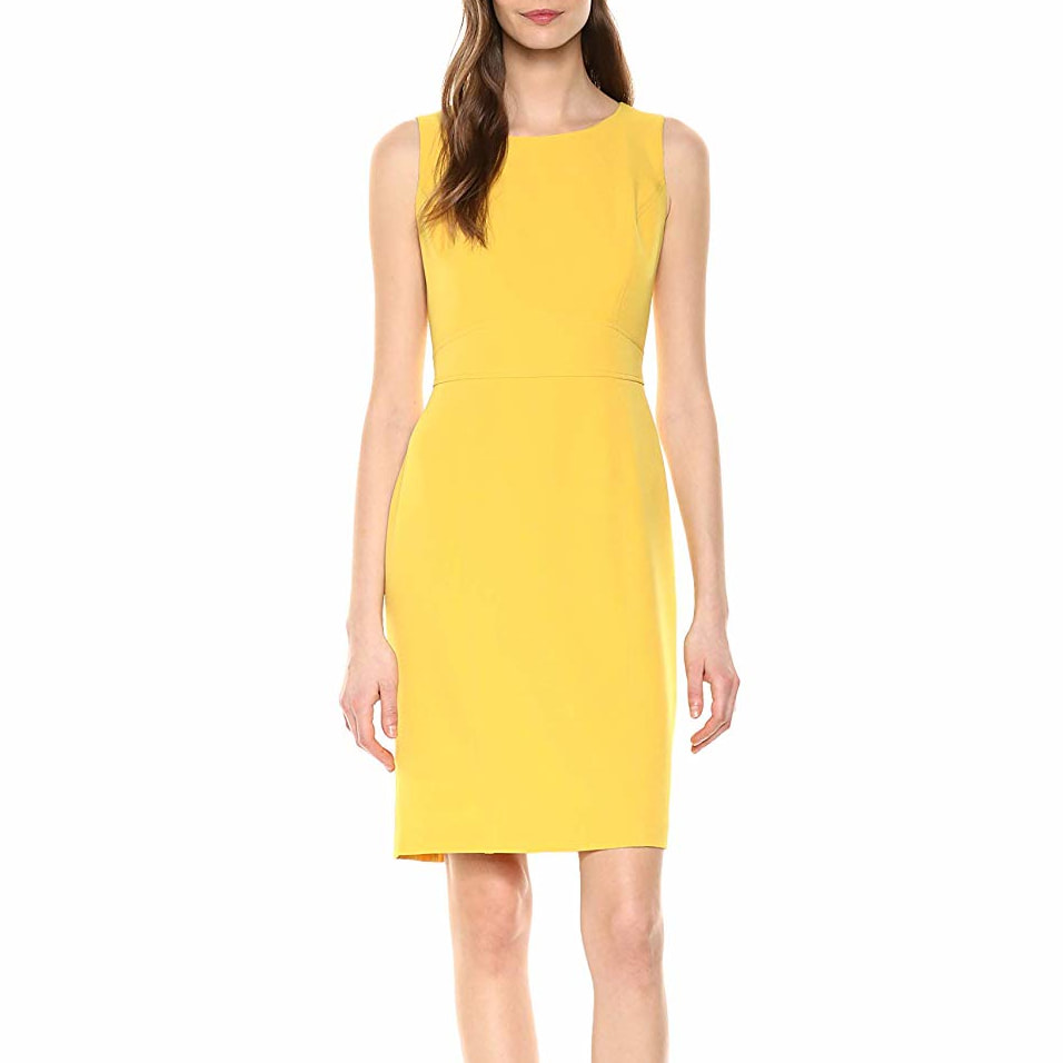 Brandon Maxwell Yellow Crepe Midi Dress - Meghan Markle Dresses - Meghan's  Fashion