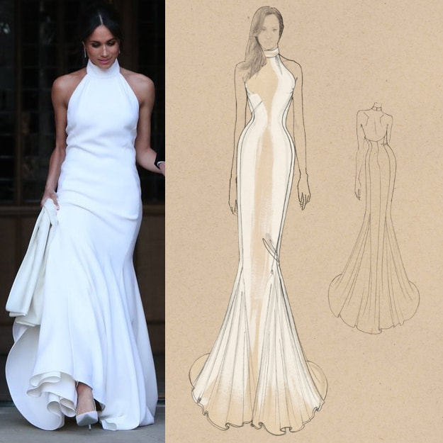 meghan markle outfit at wedding